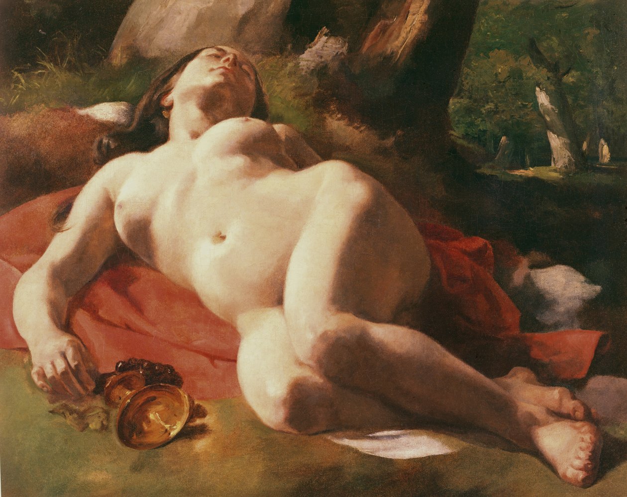 Bacchante, ca 1844-47 av Gustave Courbet