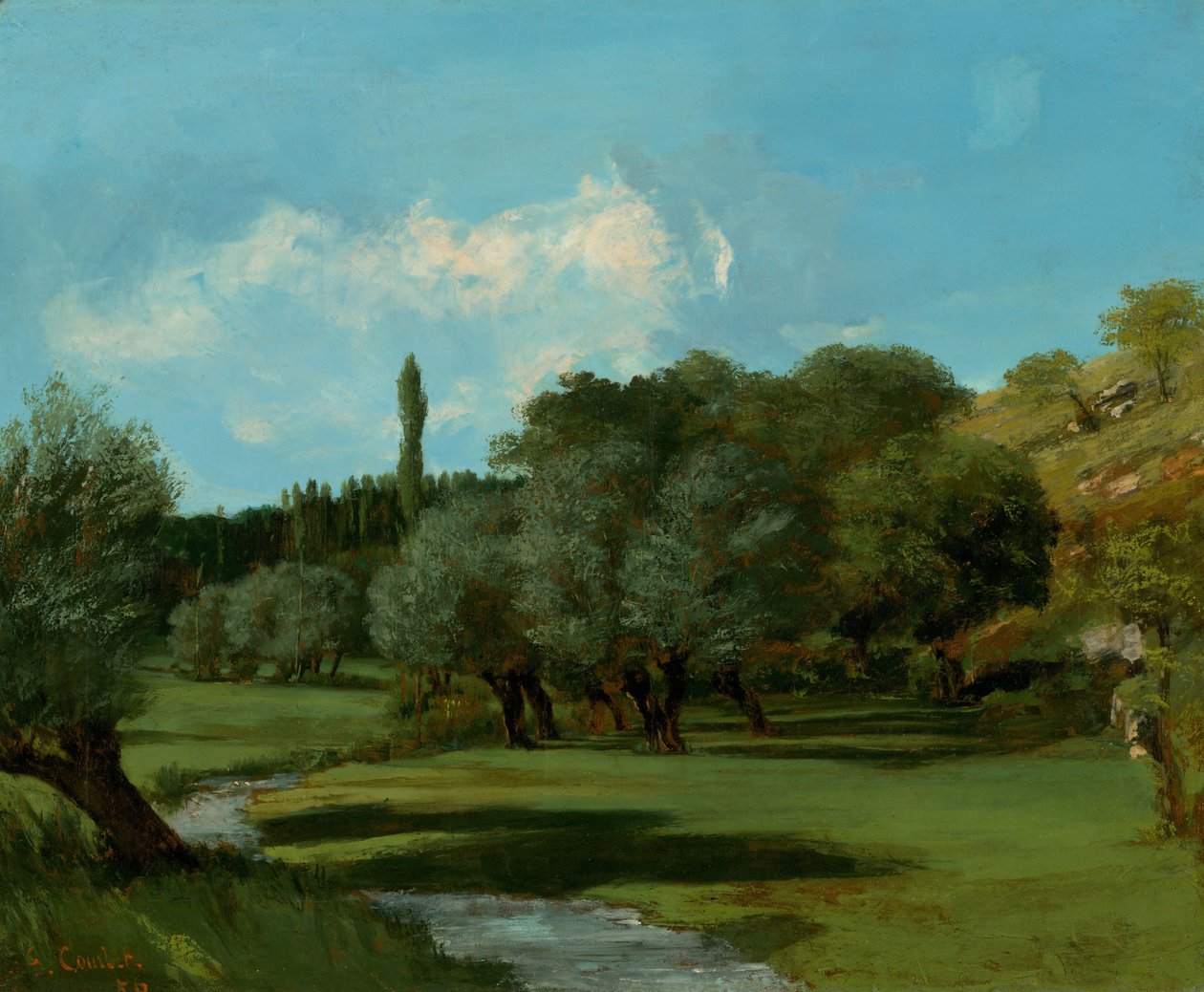 La Bretonnerie in the Department of Indre av Gustave Courbet