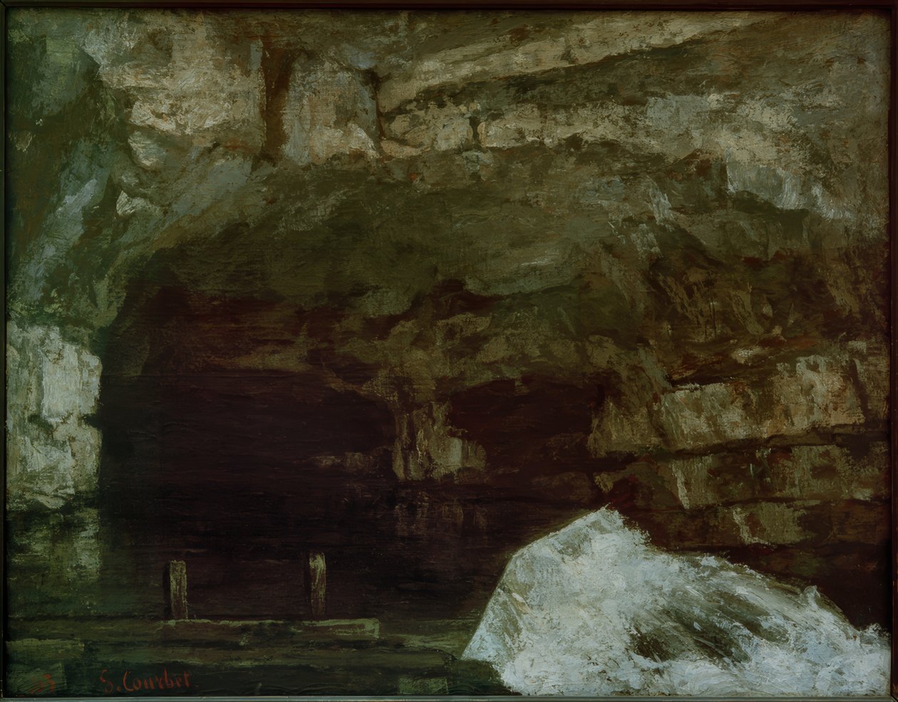 Källan till Loue av Gustave Courbet