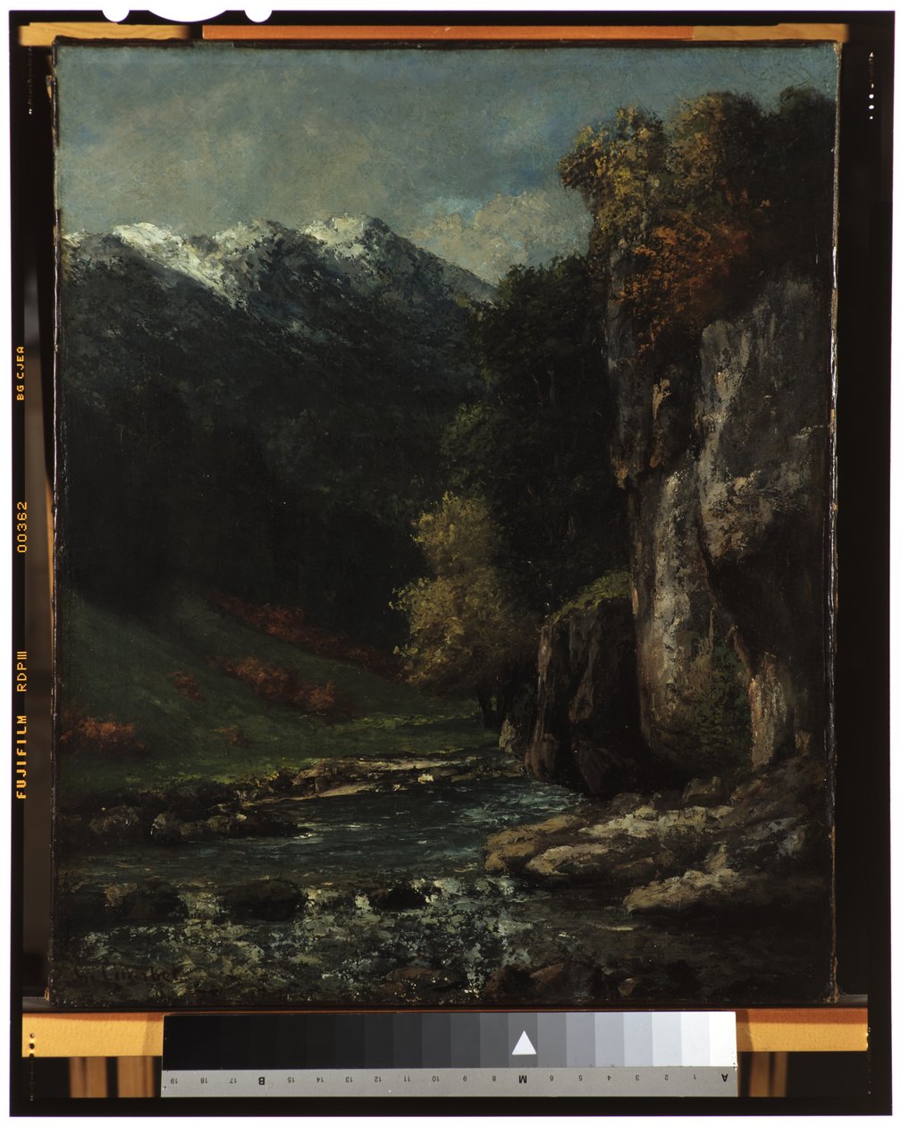 Landskap, ca 1874-77 av Gustave Courbet