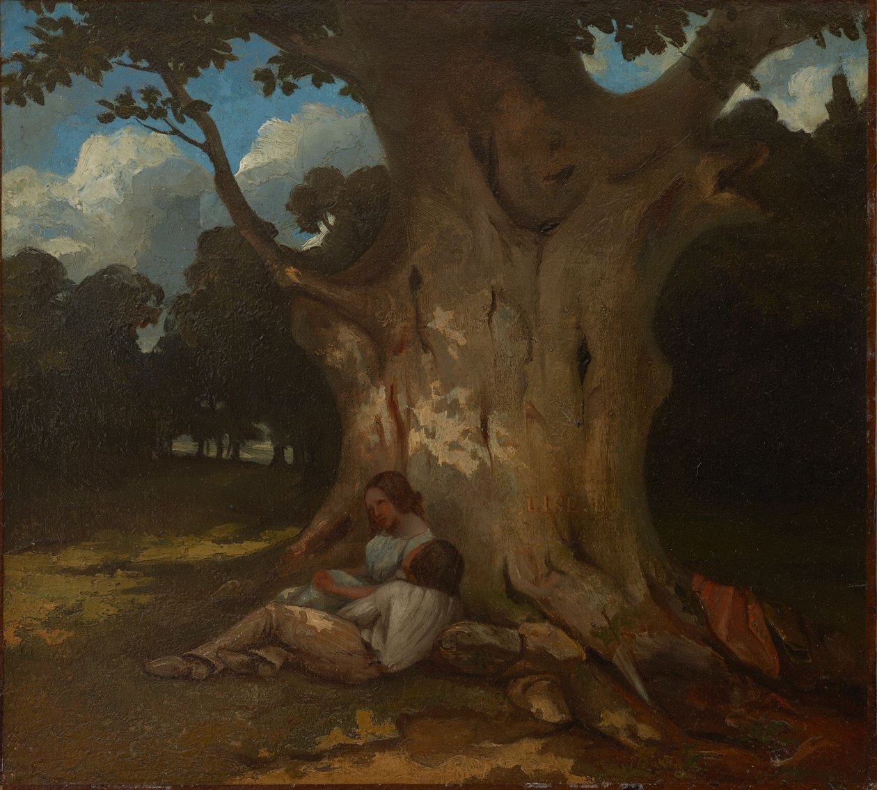 Le Gros Chêne  av Gustave Courbet