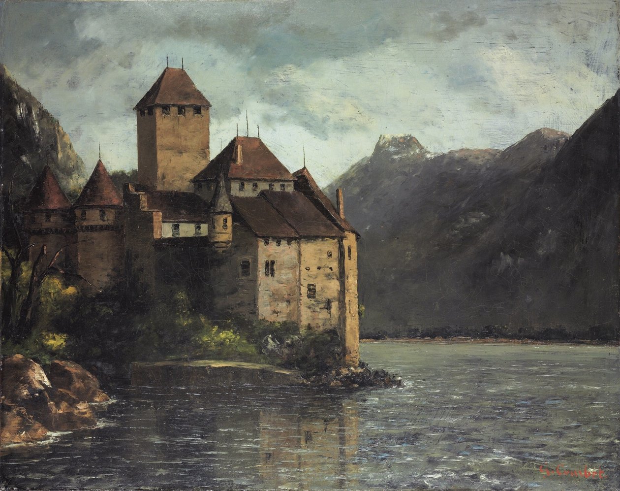 Le château de Chillon av Gustave Courbet