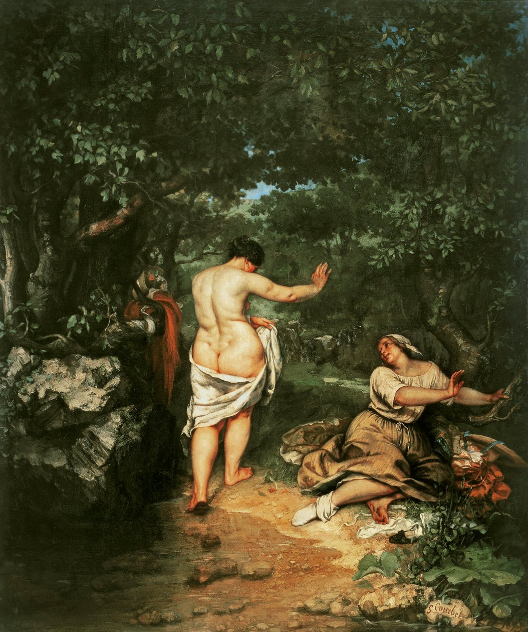 Badarna, 1853 av Gustave Courbet