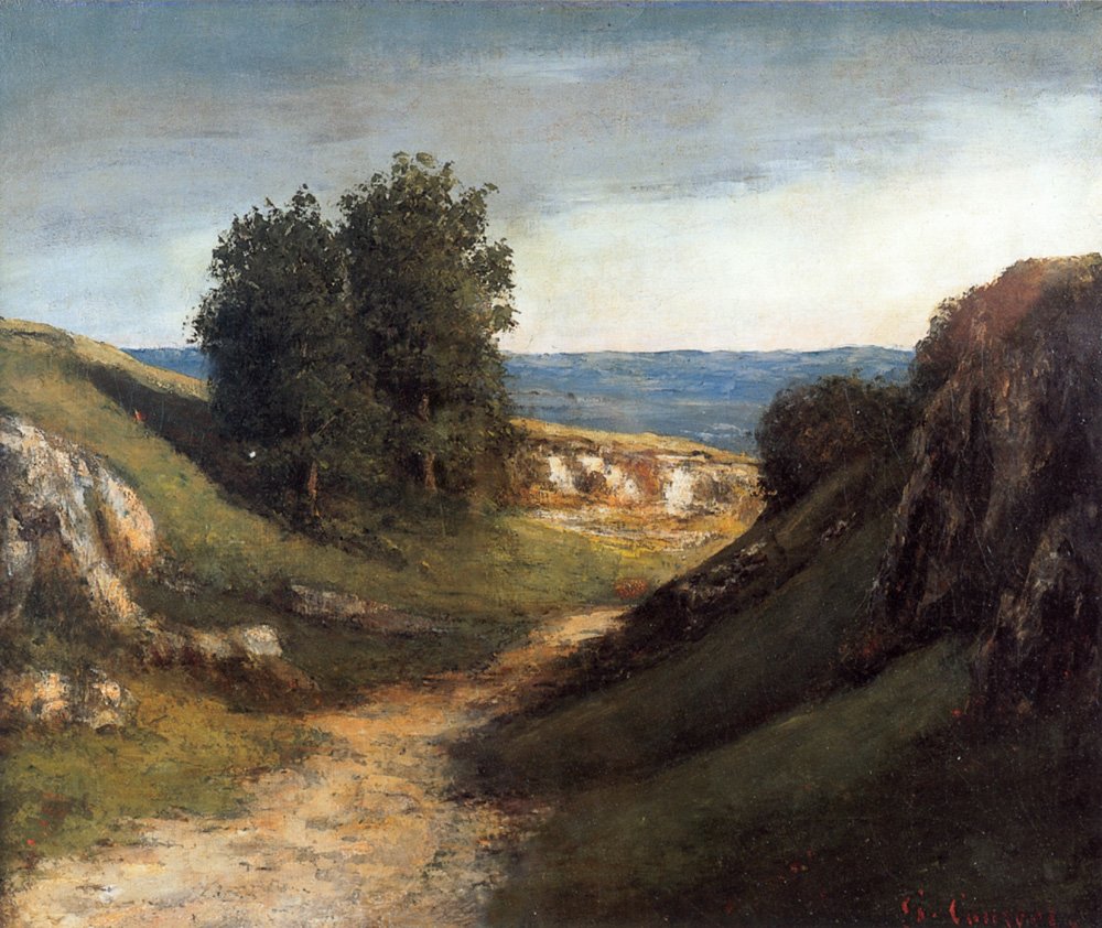 Paysage Guyere av Gustave Courbet