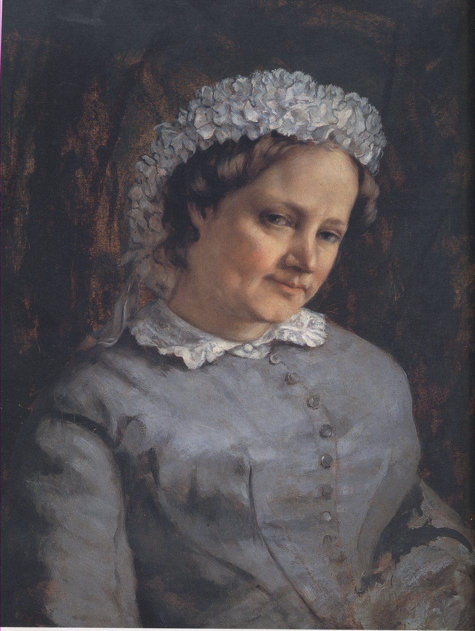 Portrait of Madame Proudhon av Gustave Courbet