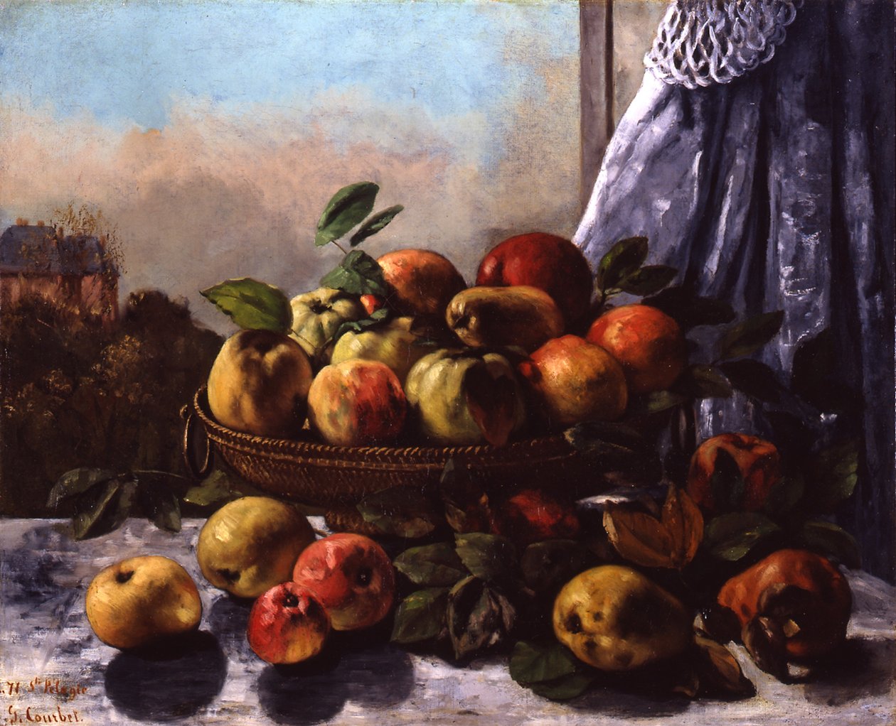 Stilleben: Frukt, 1871 av Gustave Courbet