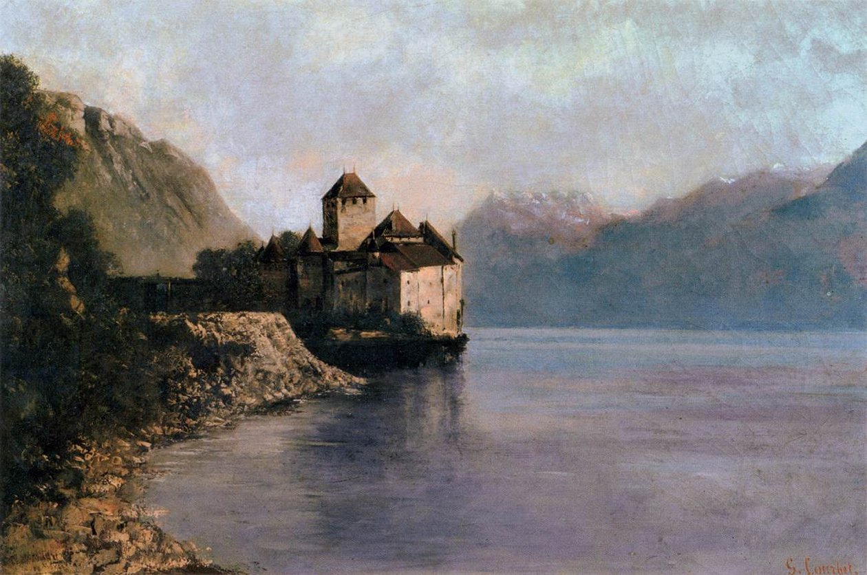 The Château de Chillon av Gustave Courbet