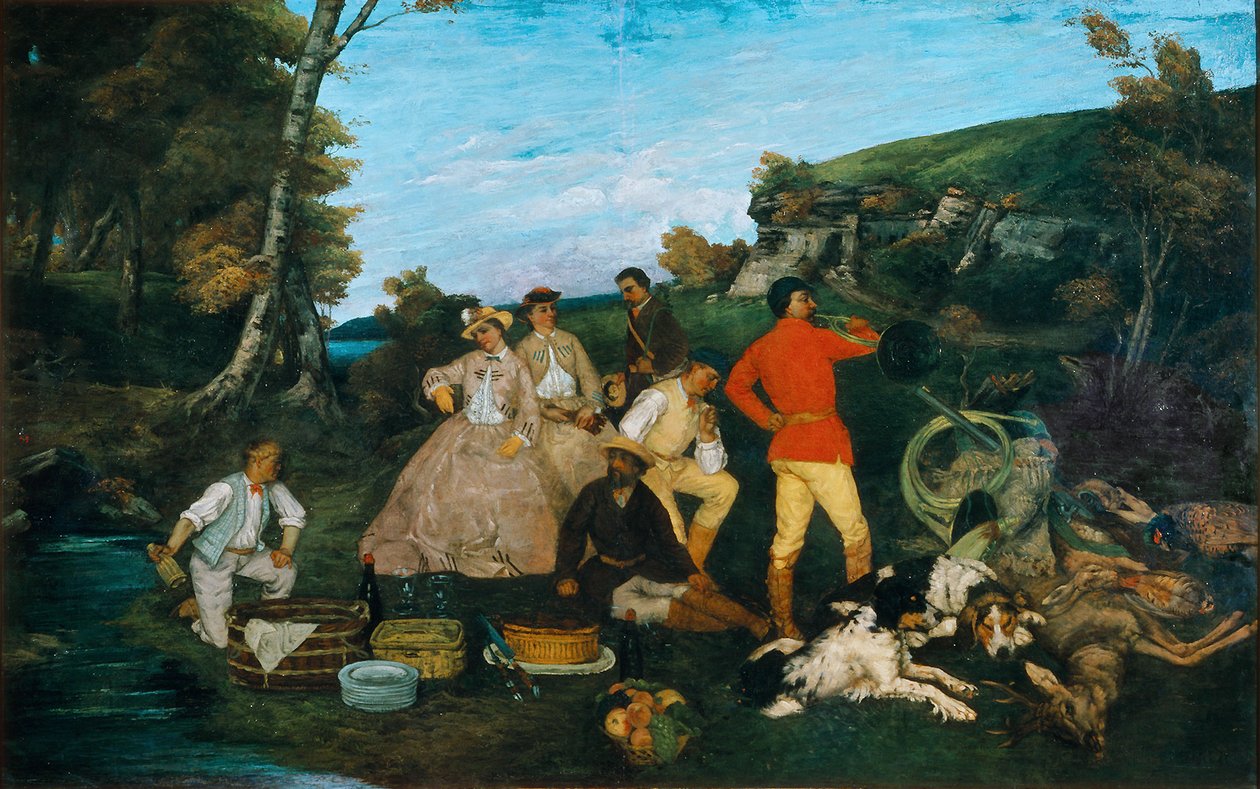 The Hunt Breakfast av Gustave Courbet