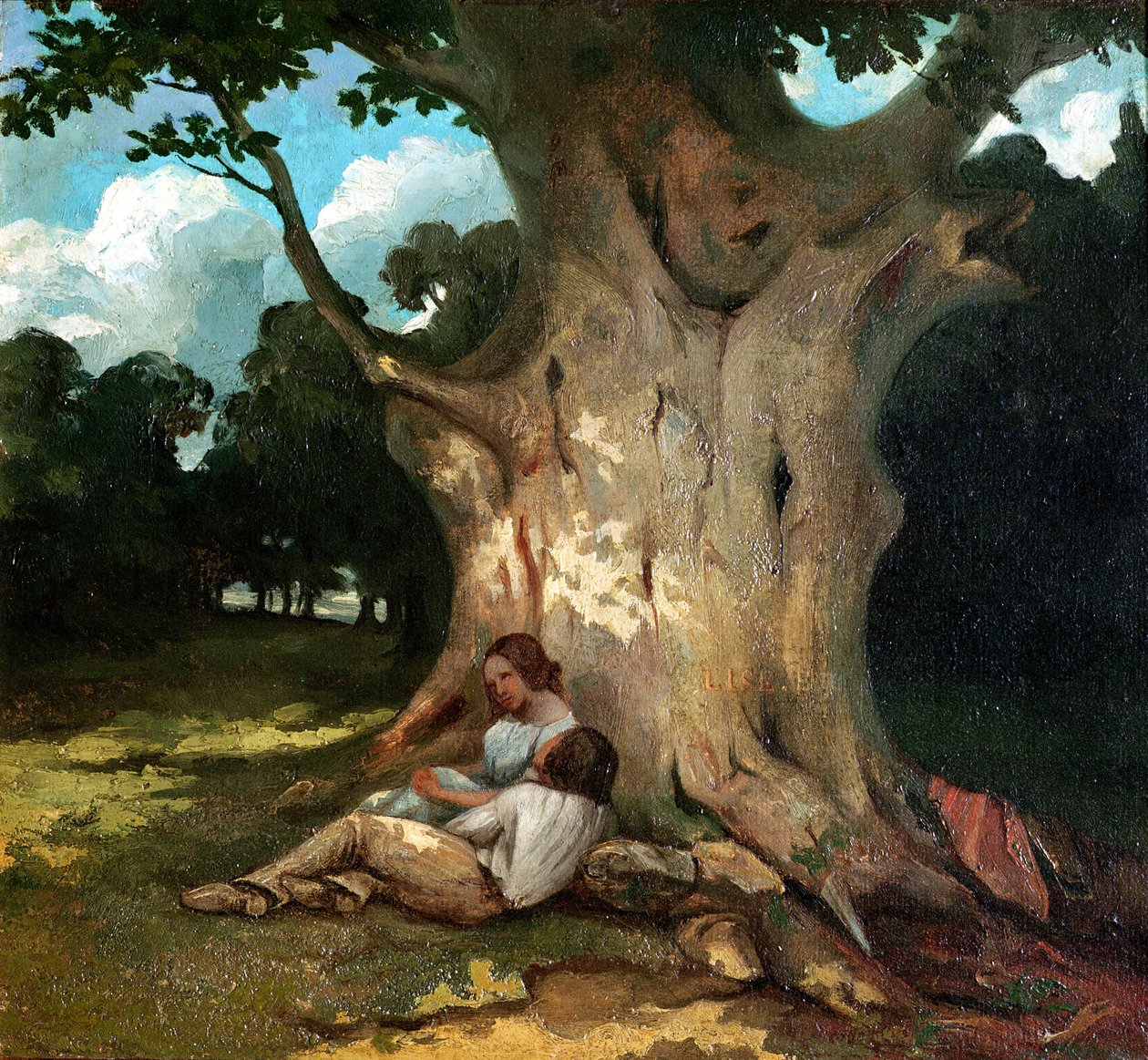 Den stora eken av Gustave Courbet