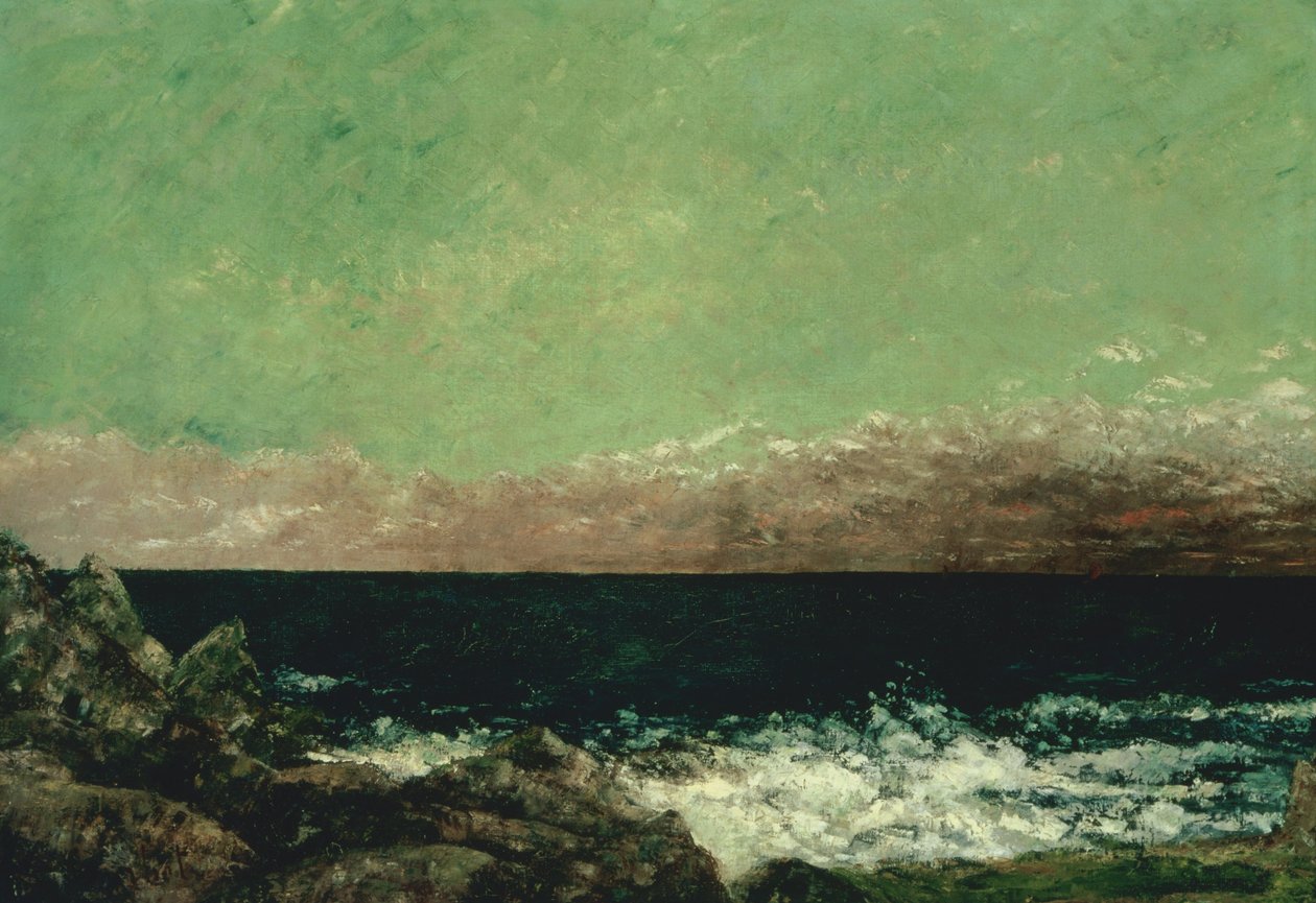 Medelhavet av Gustave Courbet