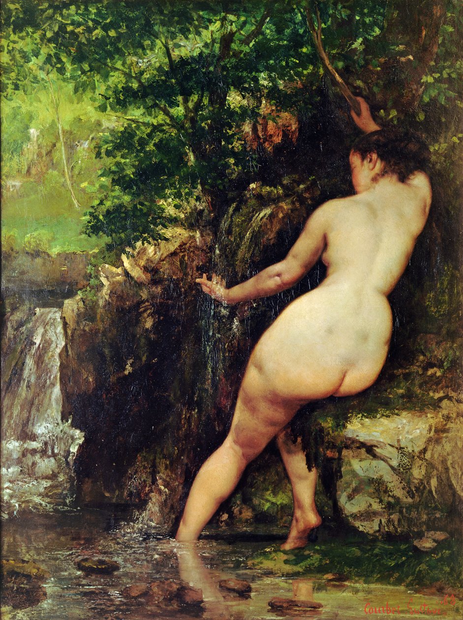 Källan eller badaren vid källan, 1868 av Gustave Courbet