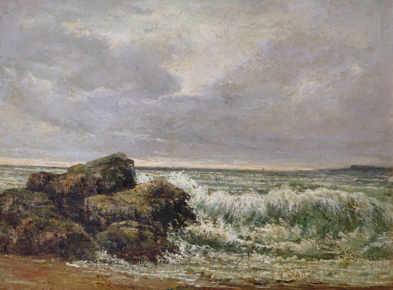 Vågen, 1869 av Gustave Courbet