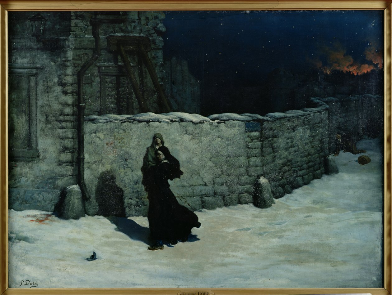 En hændelse under belejringen af Paris swed av Gustave Dore