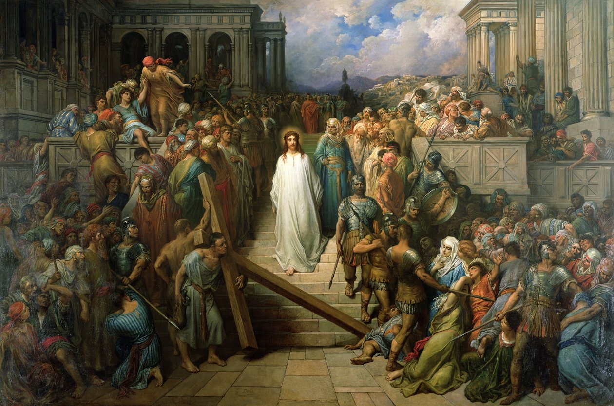 Kristus lämnar sin rättegång, 1874-80 av Gustave Dore