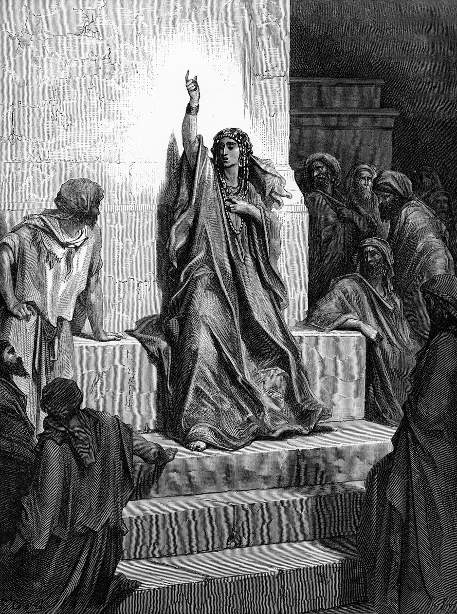 Deborahs sång om triumf. - Bibeln av Gustave Dore