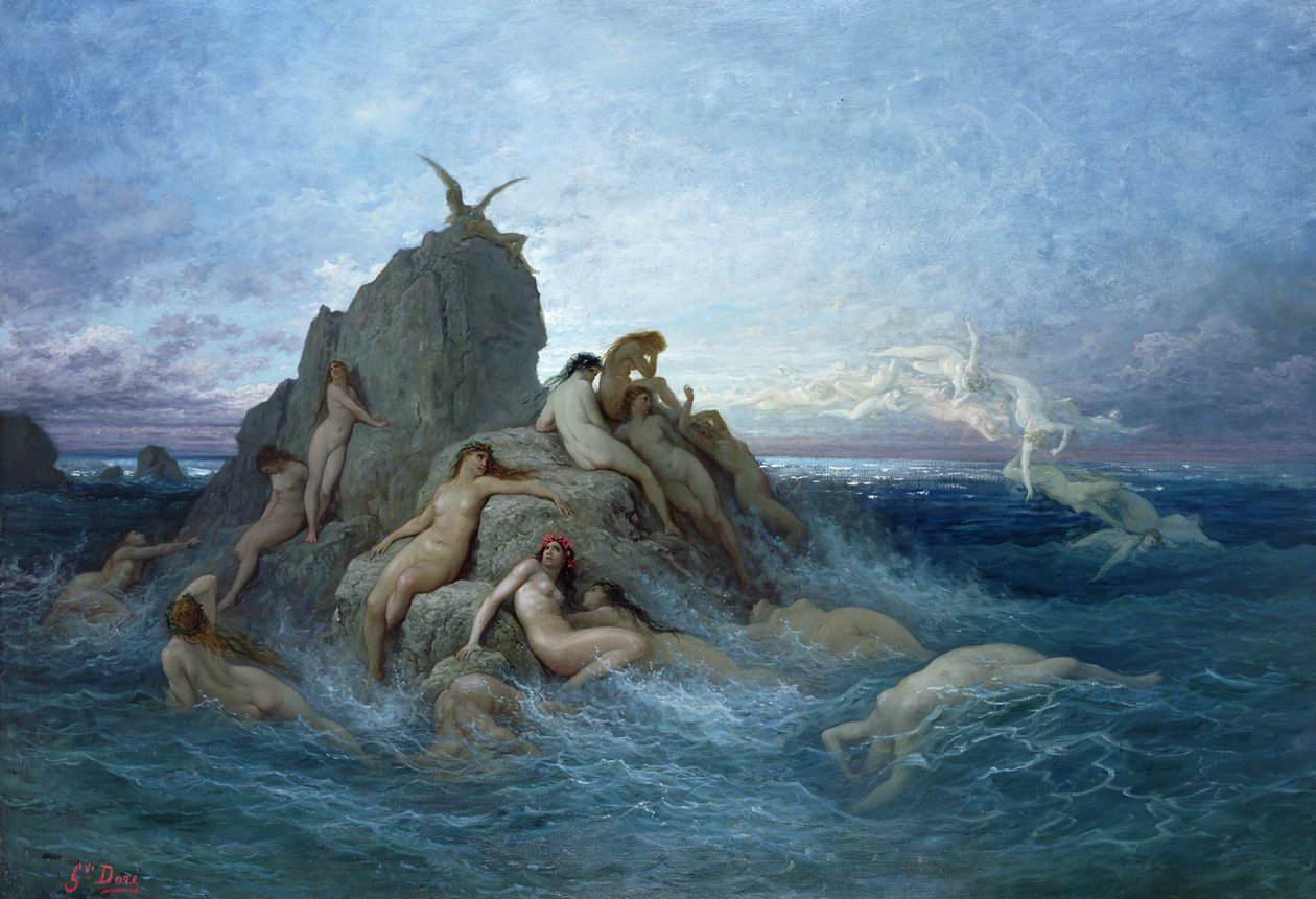 Les Oceanides av Gustave Dore
