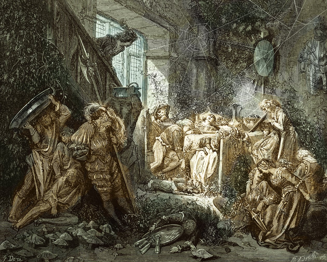 Törnrosa: Prins i festsalen. av Gustave Dore