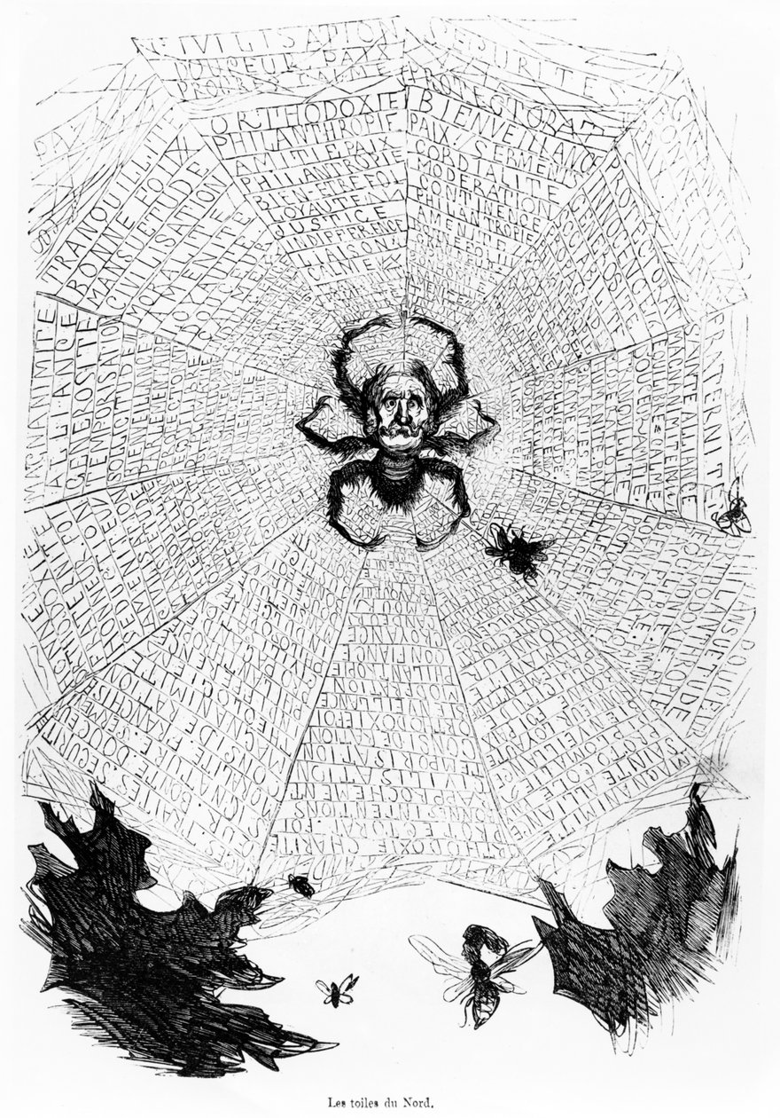 "The Webs of the North" ("Les Toiles du Nord"), illustration ur "The History of Holy Russia" ("L