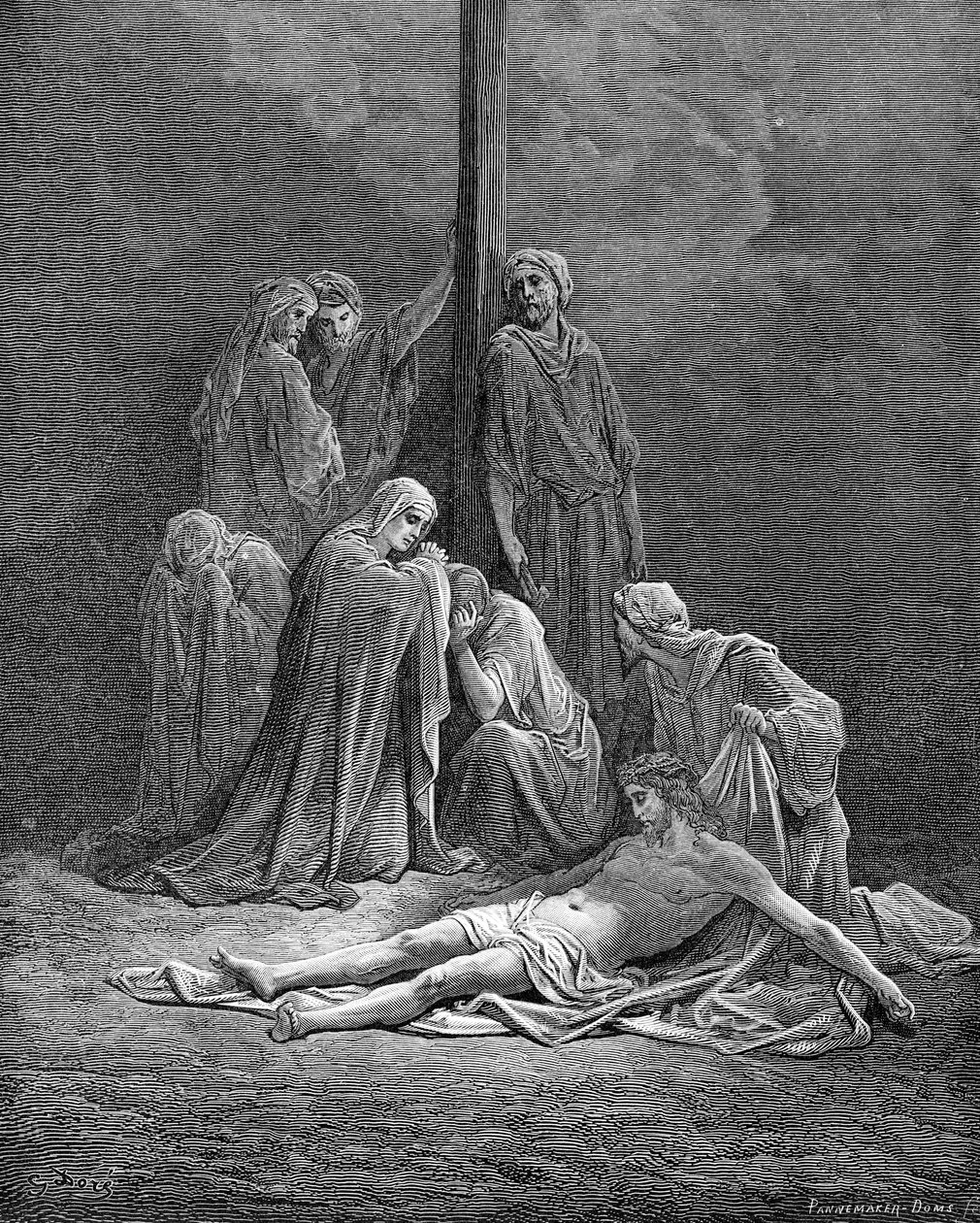 Den döde Kristus - Bibeln av Gustave Dore