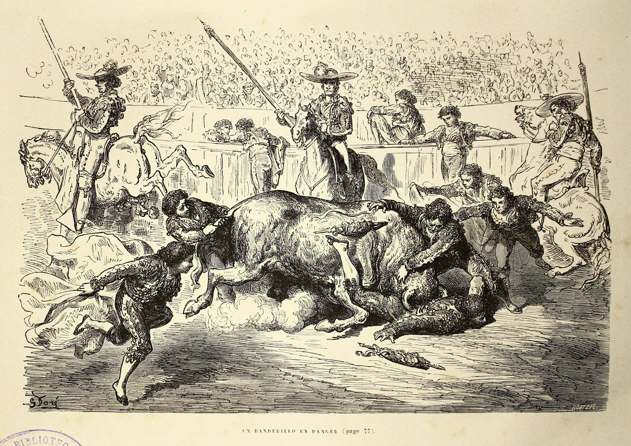 En flagga i fara av Gustave Dore