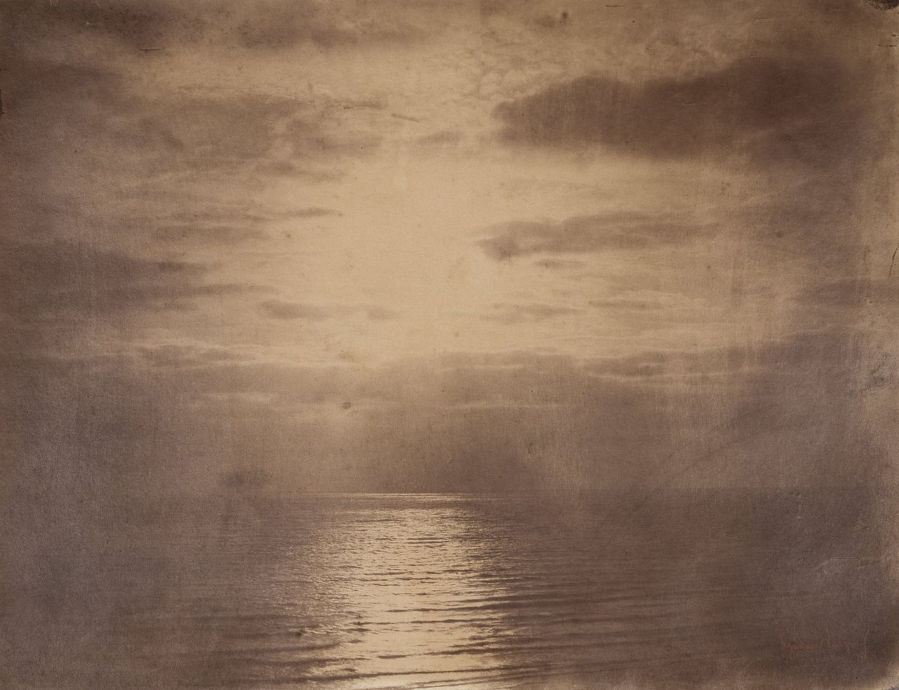 Soleffekt i molnen - Ocean av Gustave Le Gray