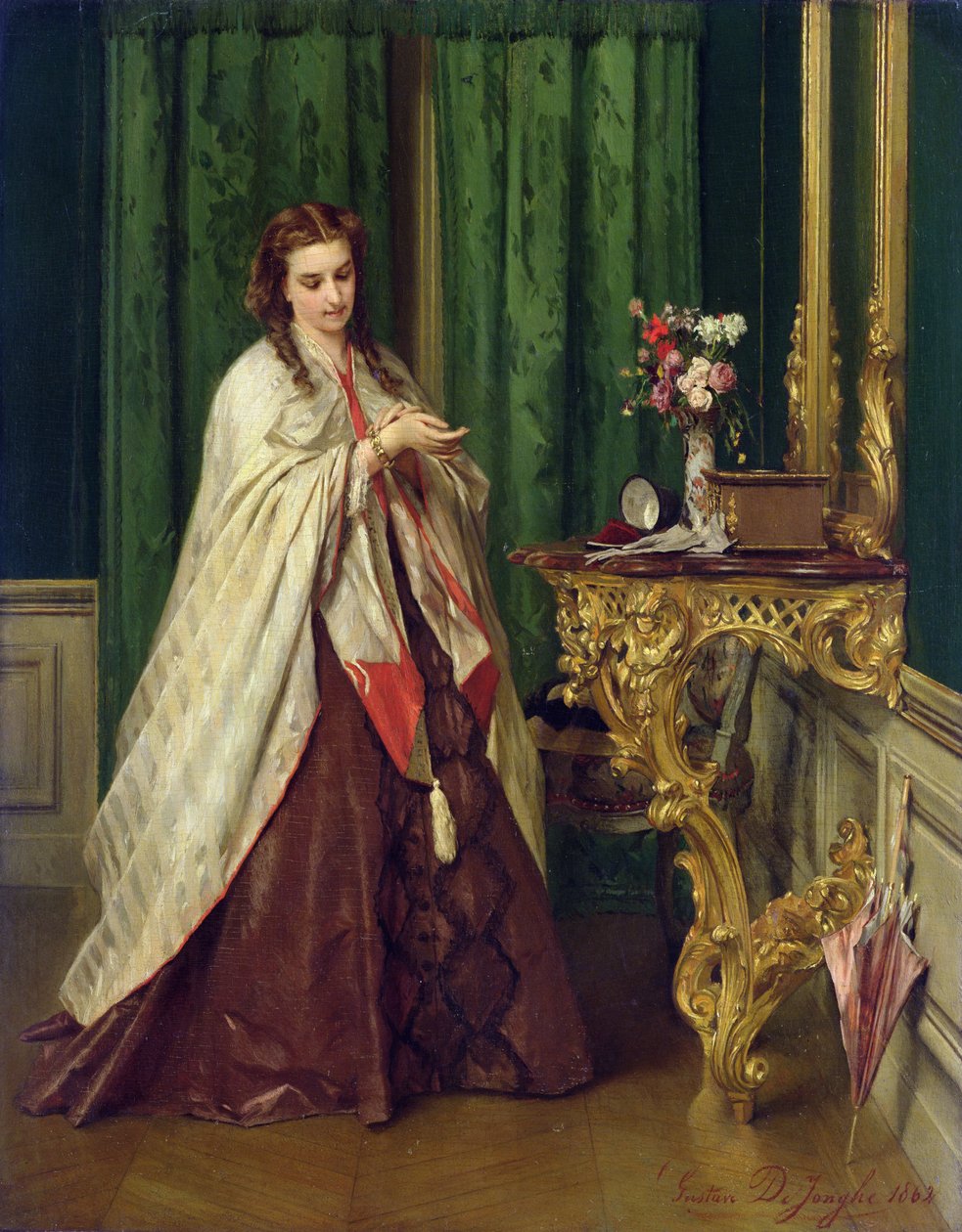 Fafine i lona Faletaele, 1862 swed av Gustave Léonard de Jonghe