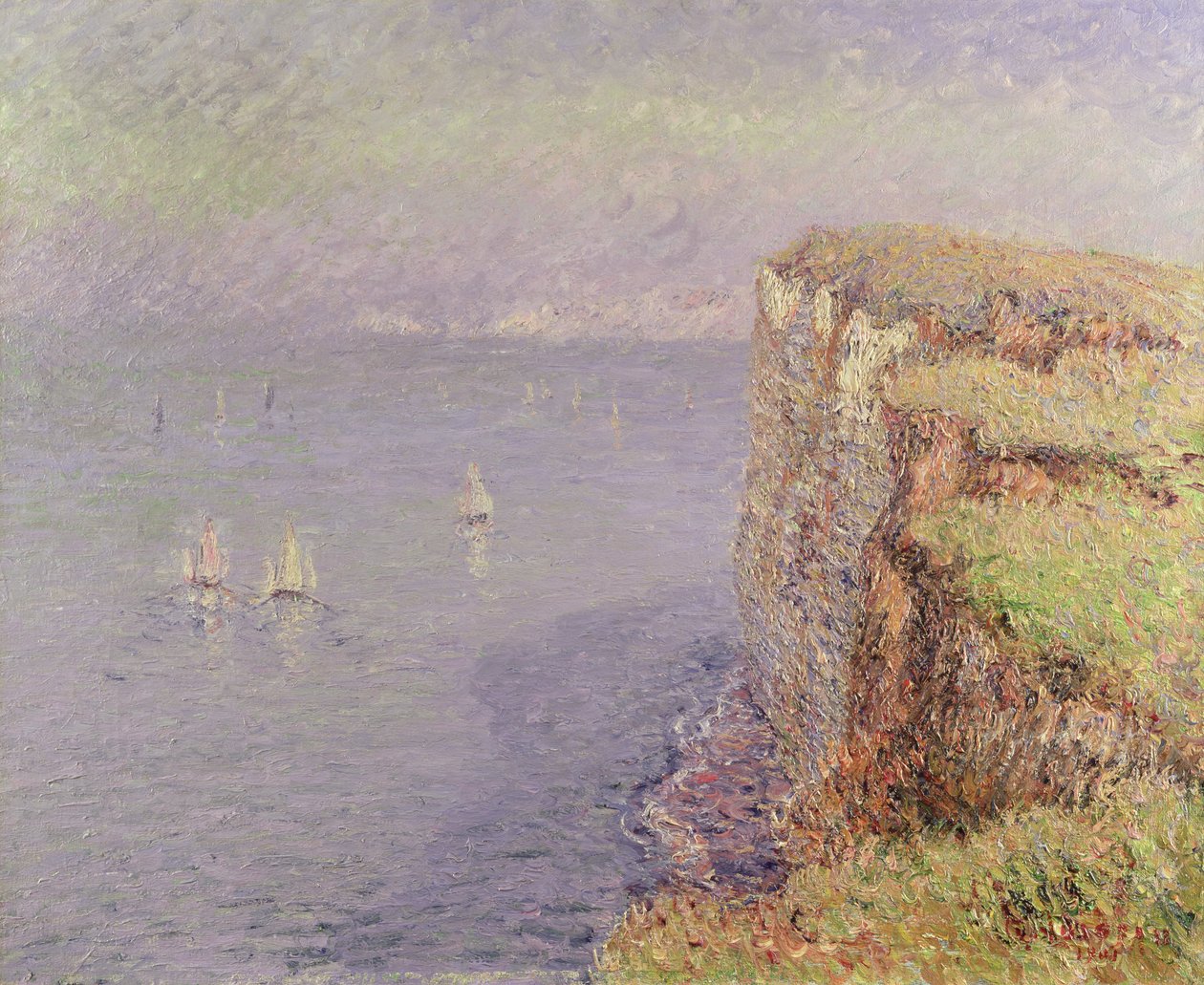 Klippor i Normandie, 1901 av Gustave Loiseau