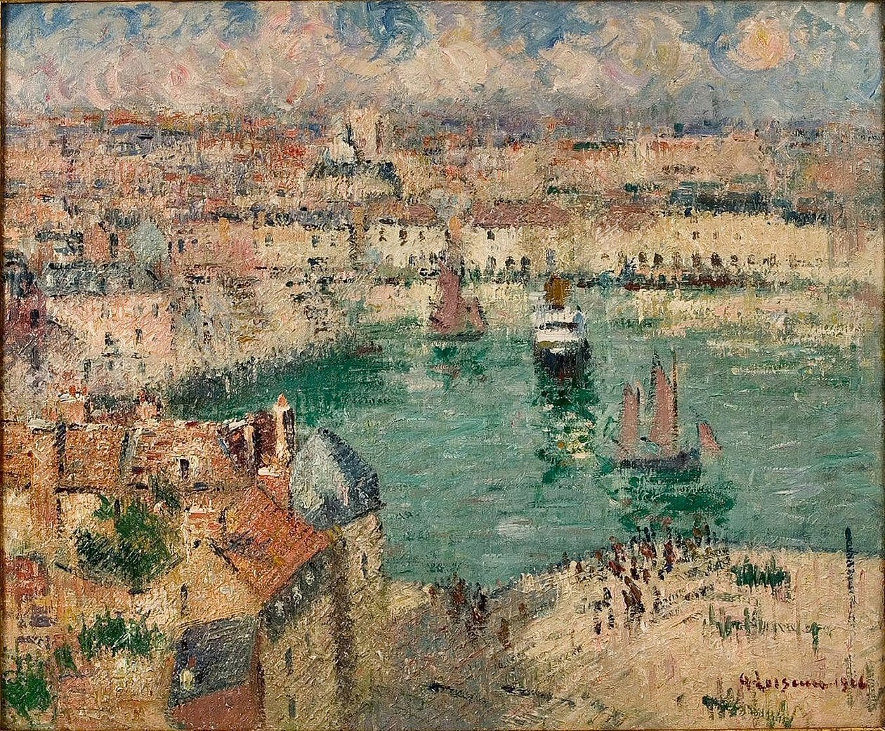 Le Port de Dieppen av Gustave Loiseau
