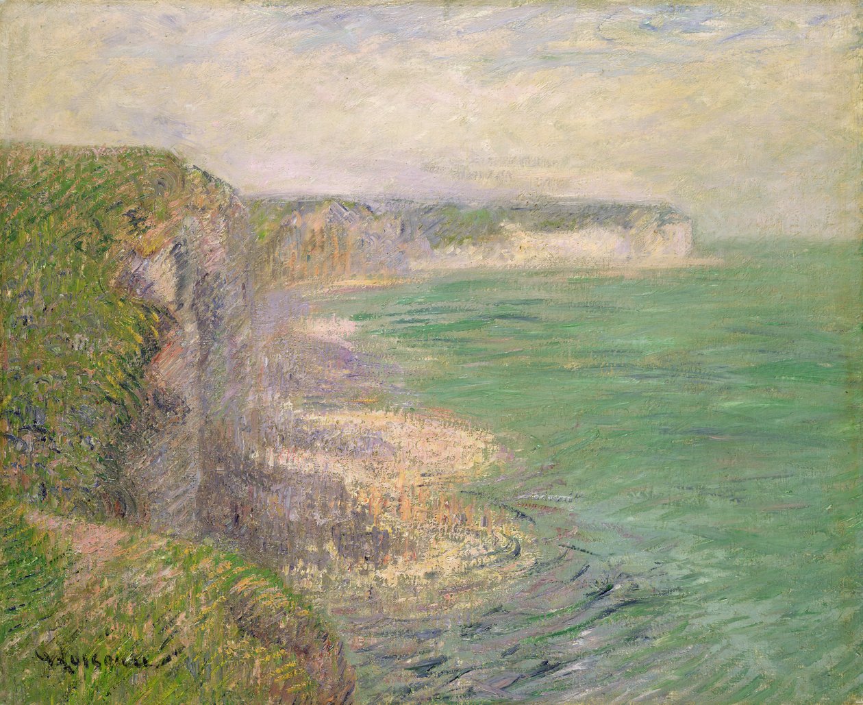Klipporna vid Fecamp, omkring 1920 av Gustave Loiseau