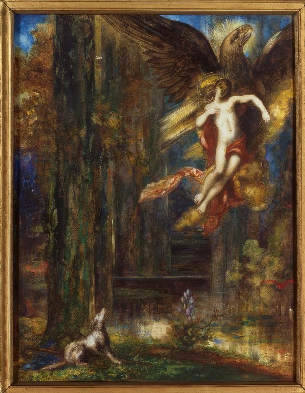 Bortförandet av Ganymedes av Gustave Moreau