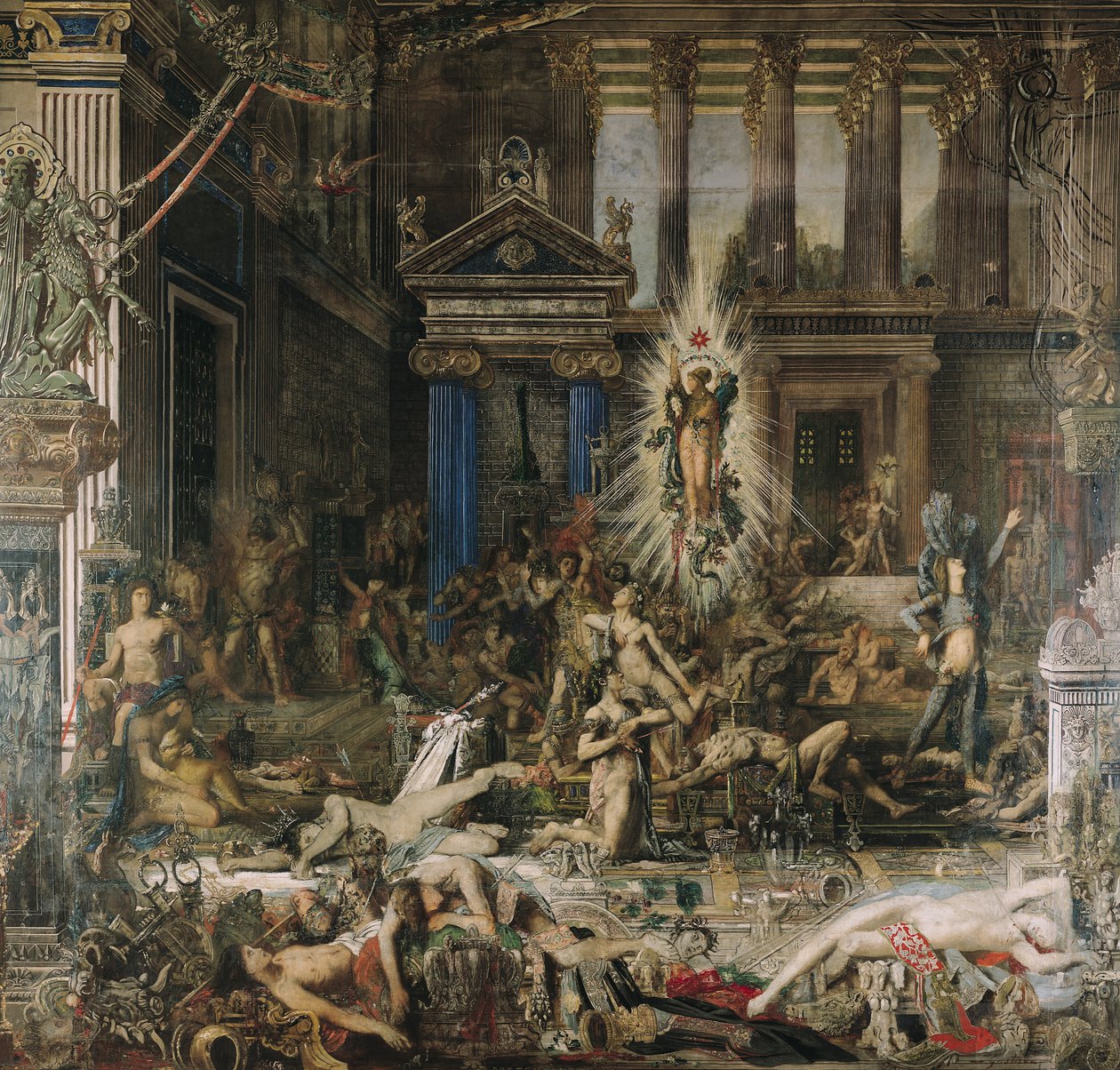 Pretendanterna, 1862-98 av Gustave Moreau