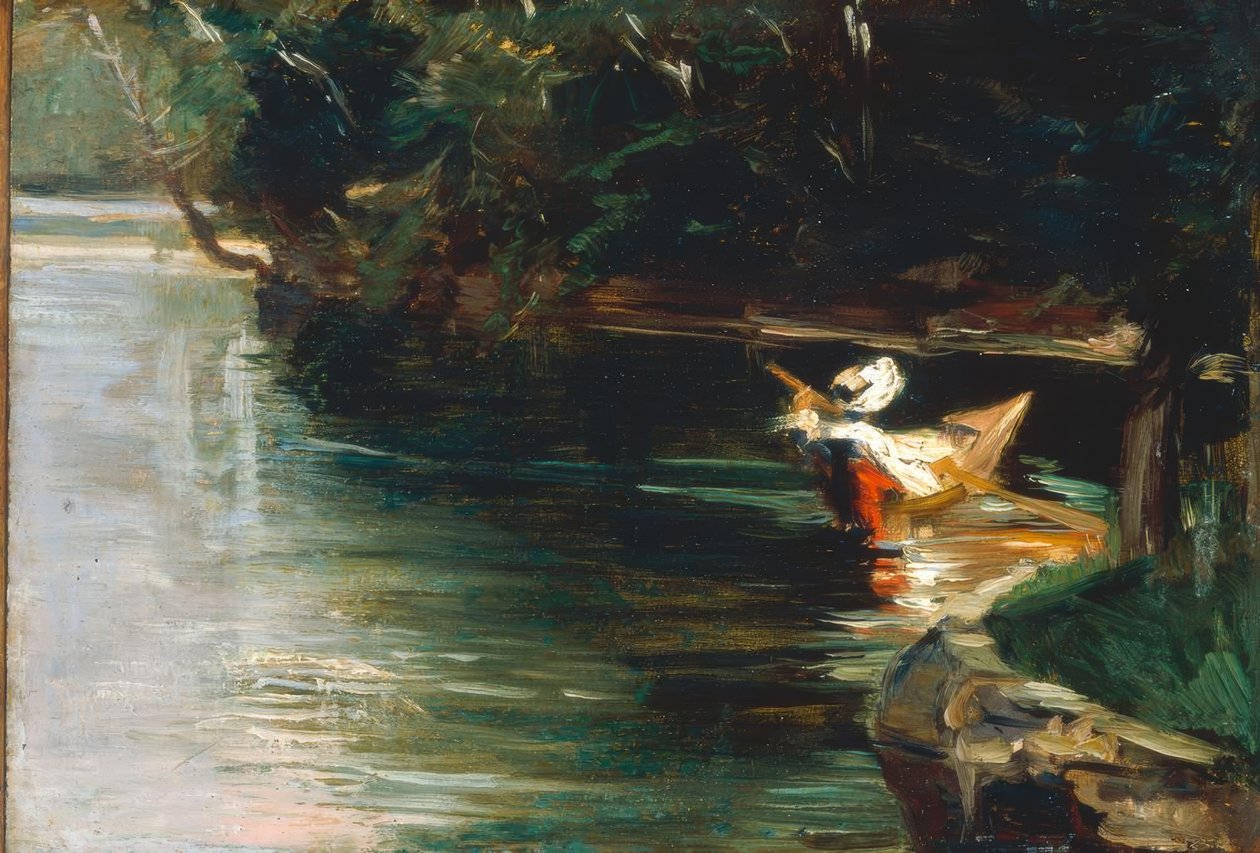 Yerres bankar av Gustave Caillebotte