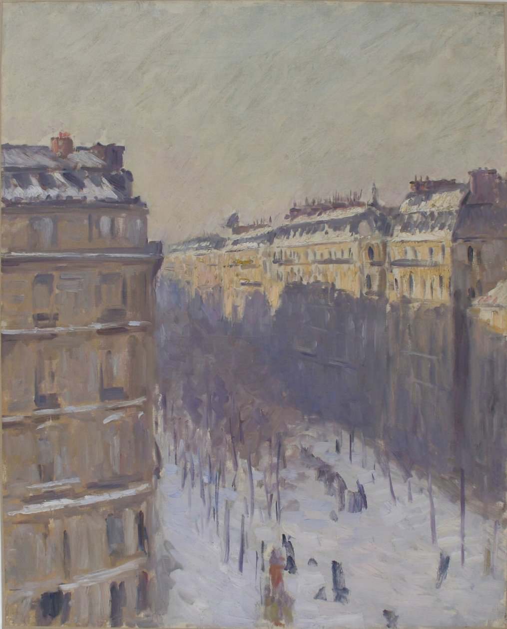 Boulevard Haussmann, snöeffekt, 1879-1881. av Gustave Caillebotte