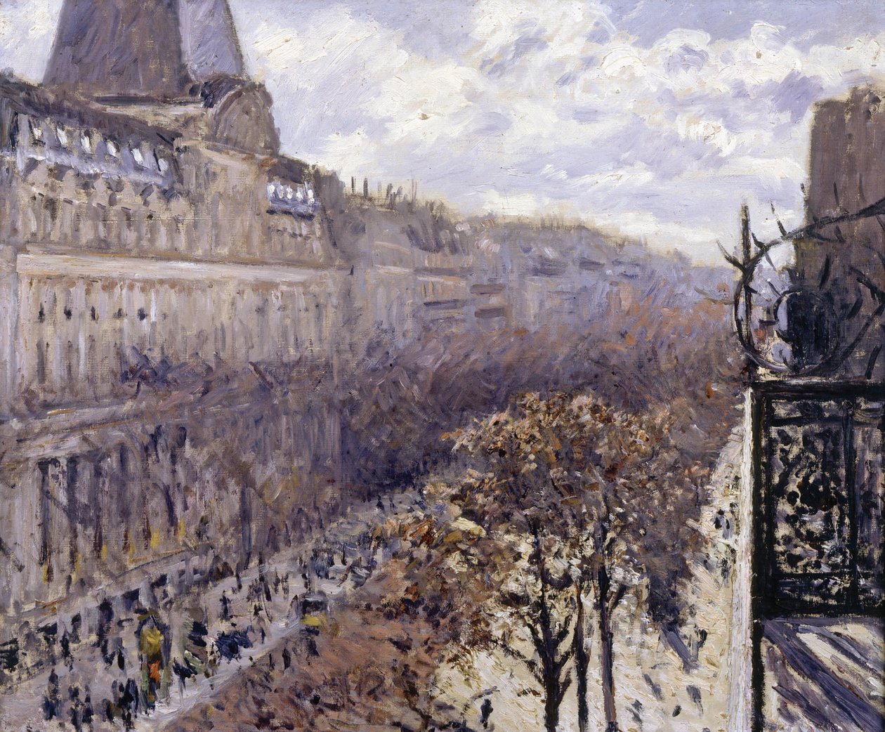 Italienarnas boulevard, 1880. av Gustave Caillebotte
