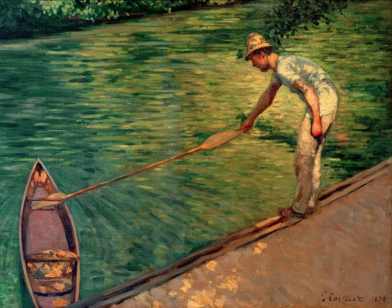 Båtare tar tillbaka sin perisory av Gustave Caillebotte