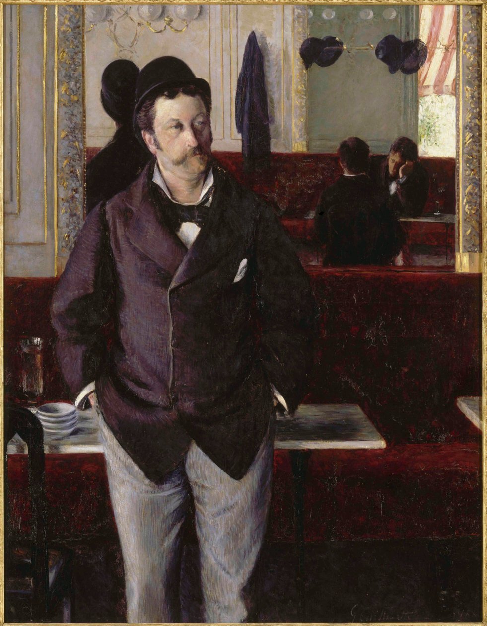 På ett kafé, 1880. av Gustave Caillebotte