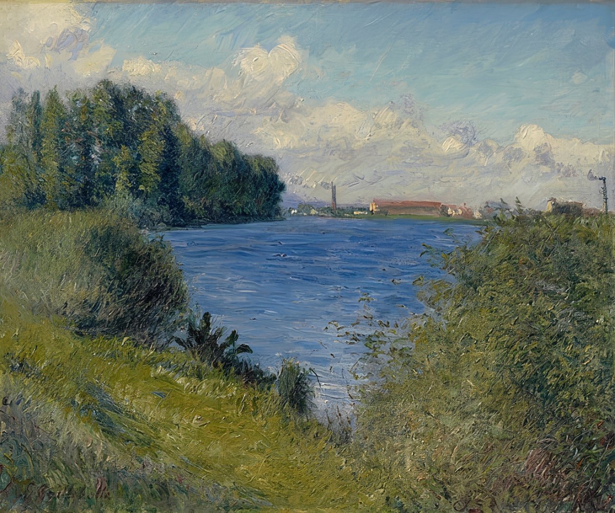 Seine vid Argenteuil. Omkring 1892 av Gustave Caillebotte