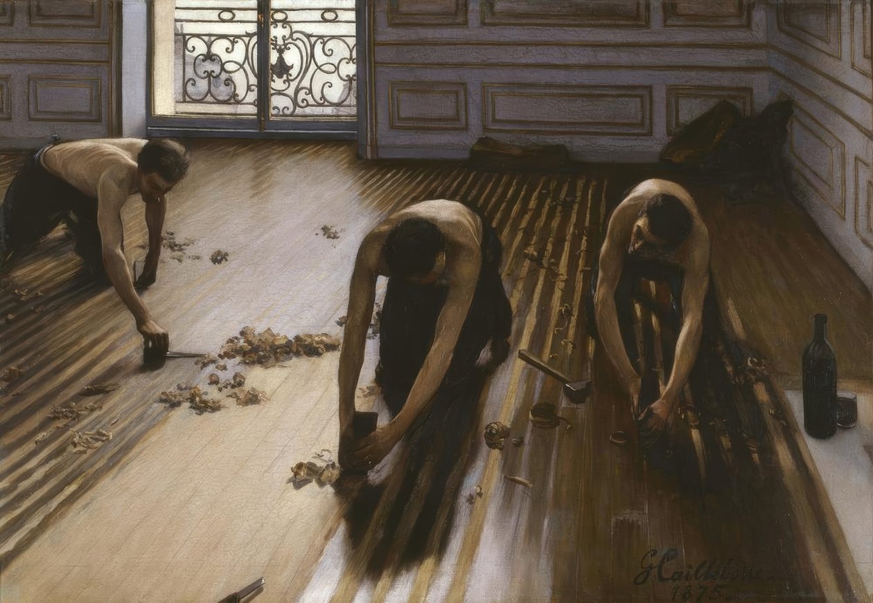 Golvplanerarna av Gustave Caillebotte