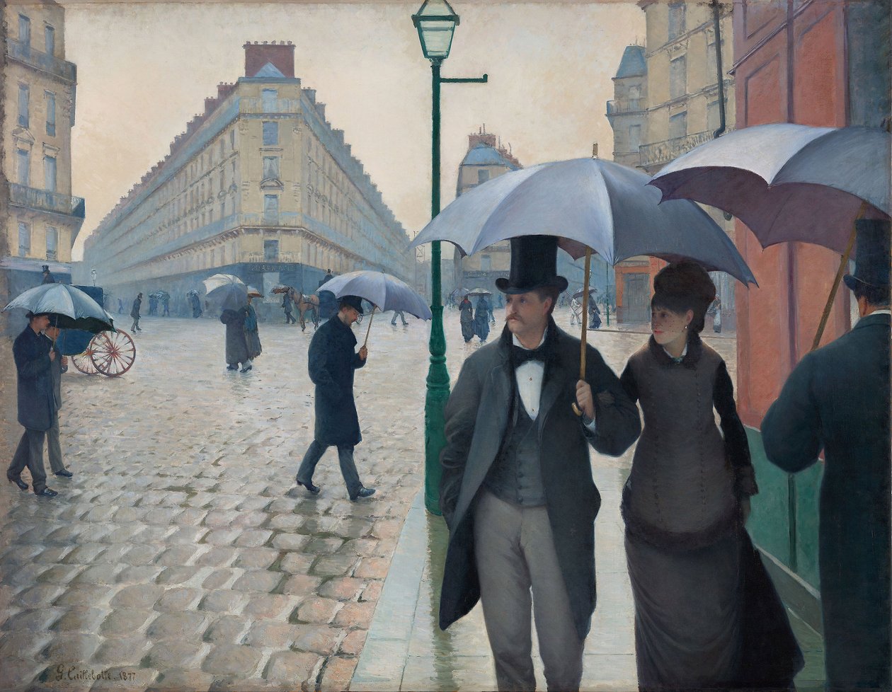 Paris Street, regnig dag av Gustave Caillebotte