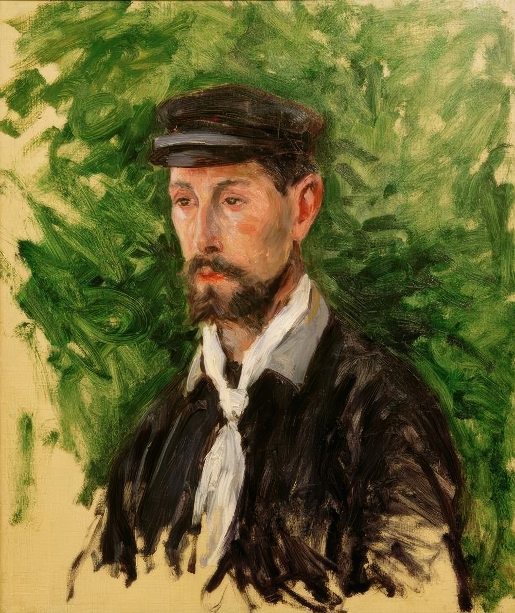 Porträtt av Eugène Lamy, byst av Gustave Caillebotte