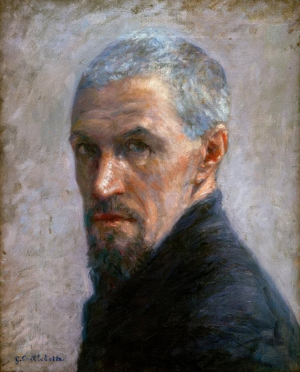 Porträtt av konstnären av Gustave Caillebotte
