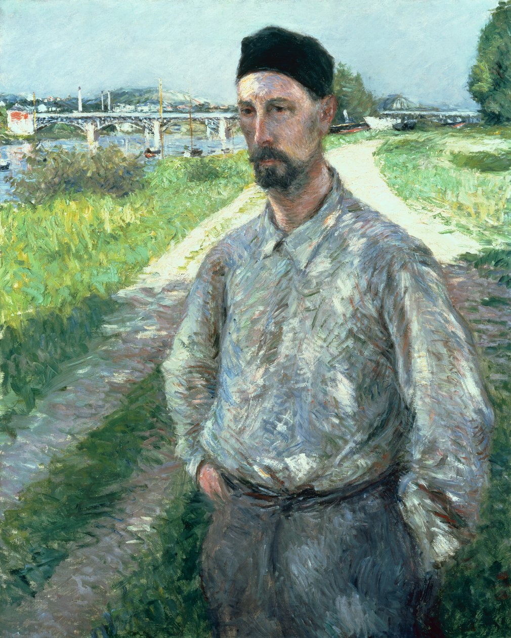Porträtt av Eugene Lamy av Gustave Caillebotte