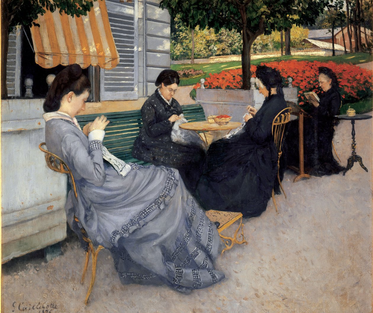 Porträtt på landsbygden av Gustave Caillebotte