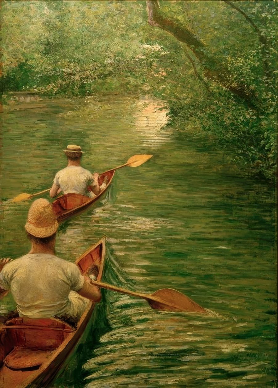 Perissorier på Yerres av Gustave Caillebotte
