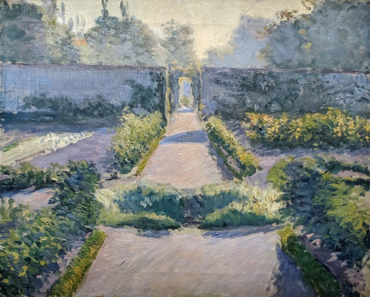 Köksträdgården, Yerres" av Gustave Caillebotte