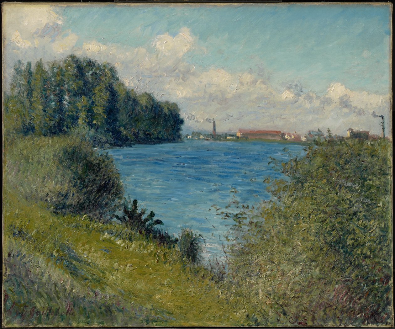 Seine vid Argenteuil av Gustave Caillebotte