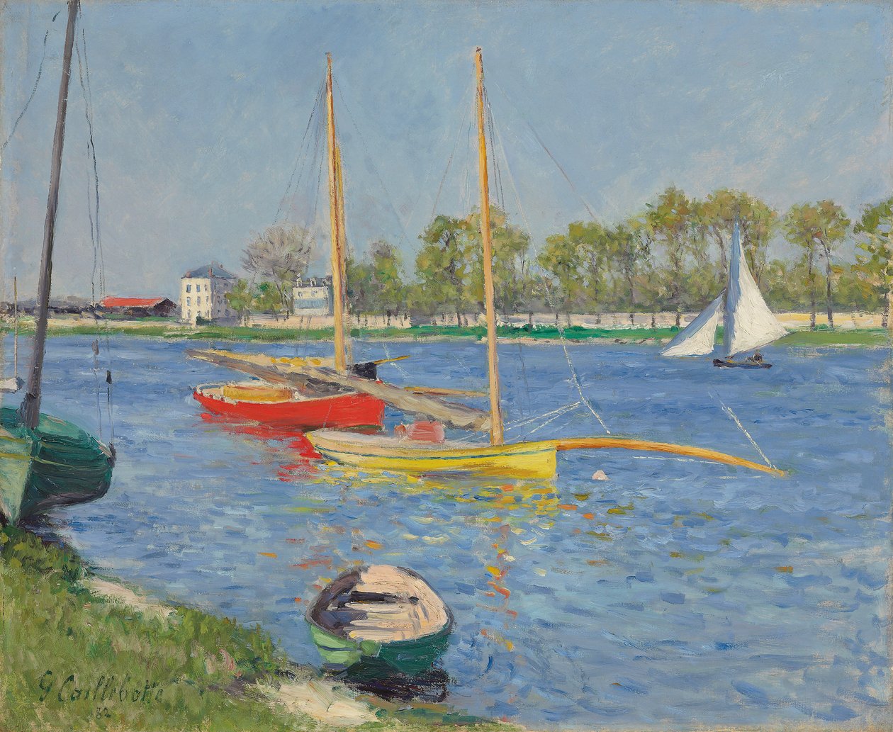 Seinen i Argenteuil, 1882 av Gustave Caillebotte