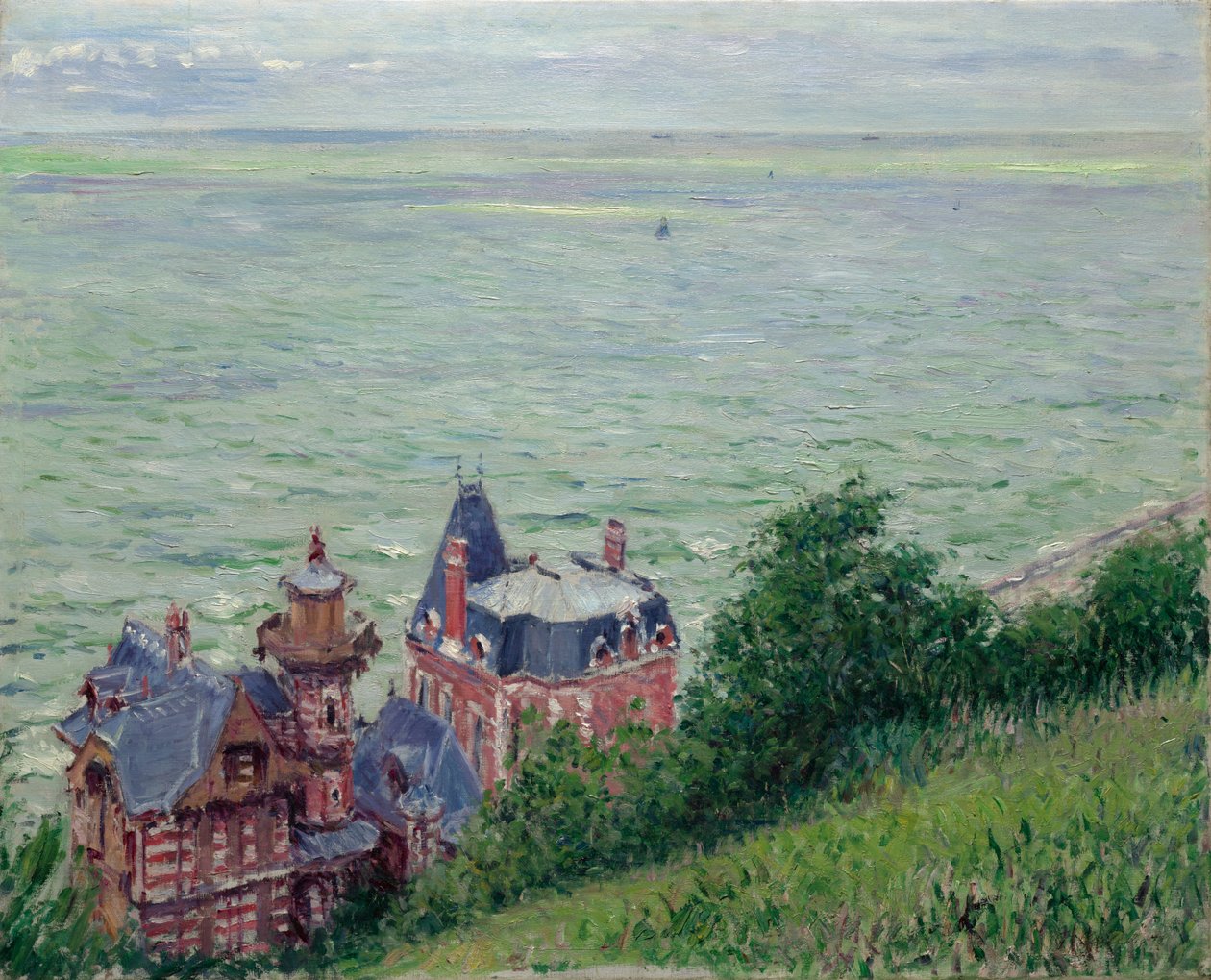 Villor i Trouville av Gustave Caillebotte