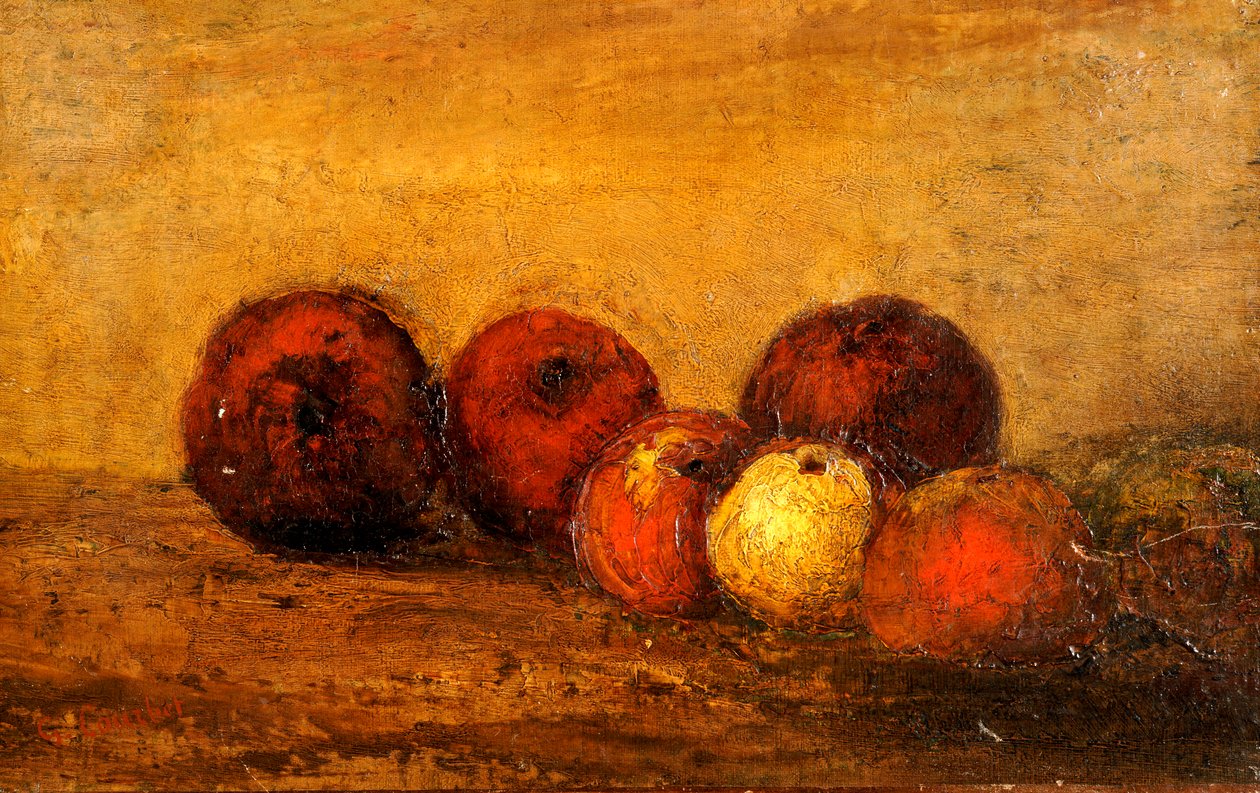 Äpplen av Gustave Courbet