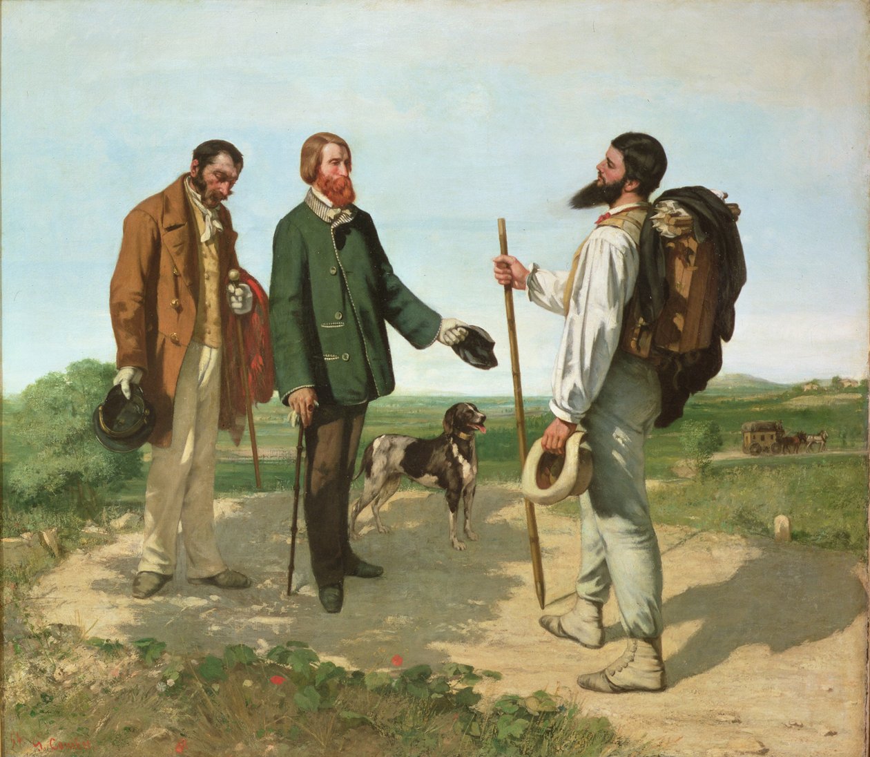 Hej, Mr Courbet av Gustave Courbet